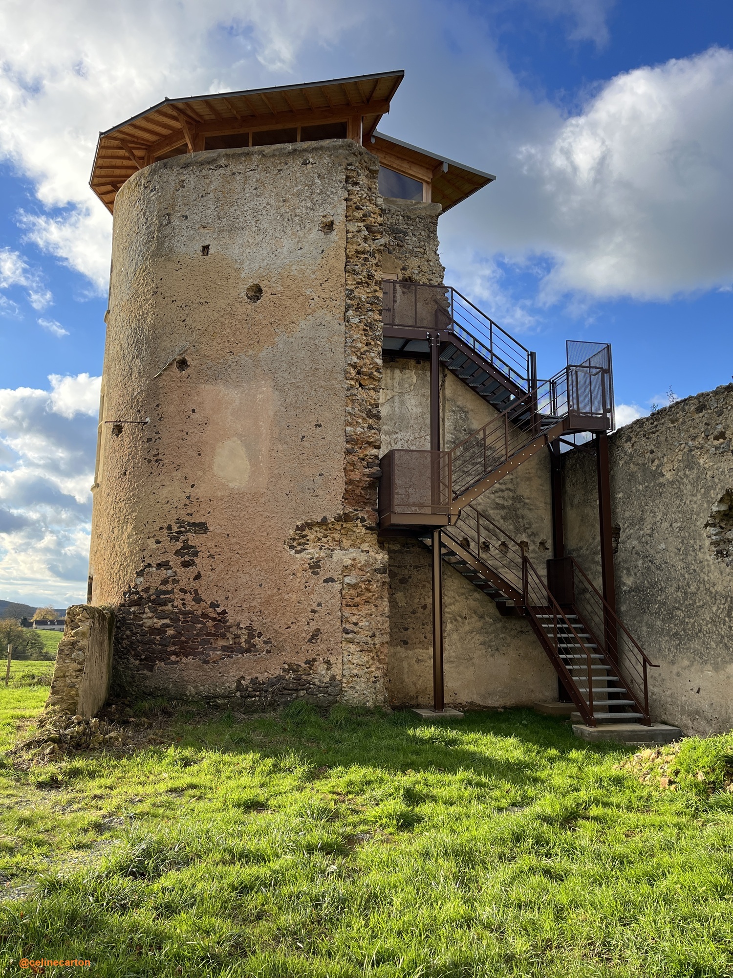 vue escalier exterieure